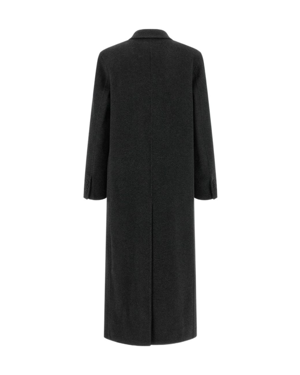 Isabel Marant Black Single-Breasted Long Coat
