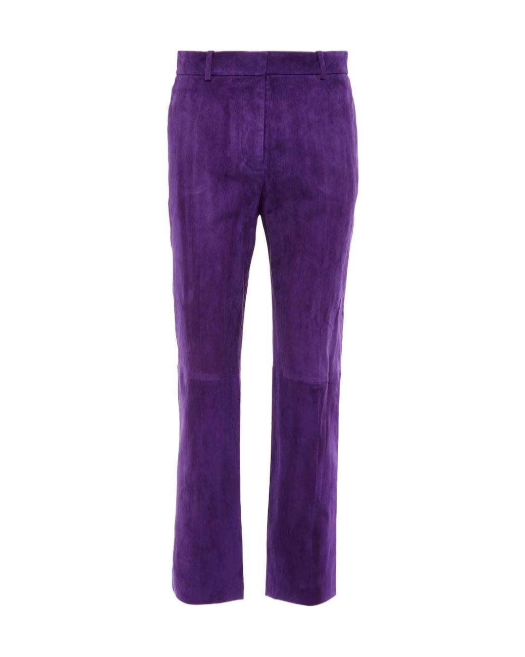 Joseph Purple Pleated Detail Casual Pants