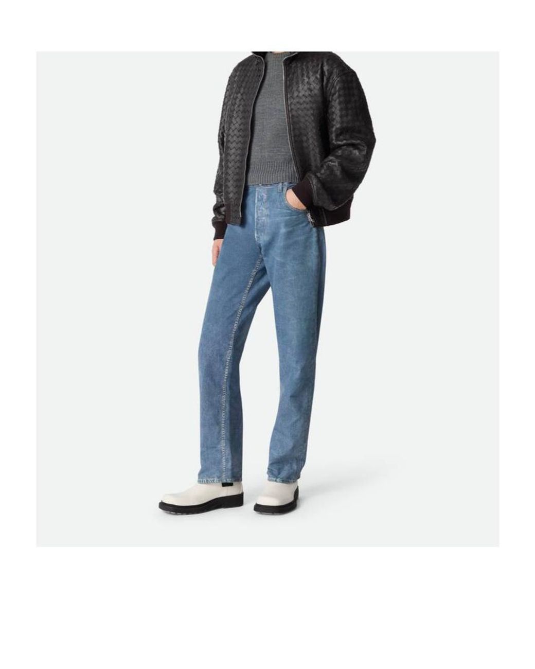 Bottega Veneta White Ben Chelsea Boots