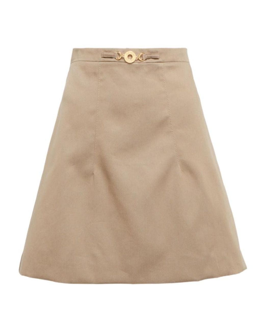 Patou Natural A-Line Mini Skirt