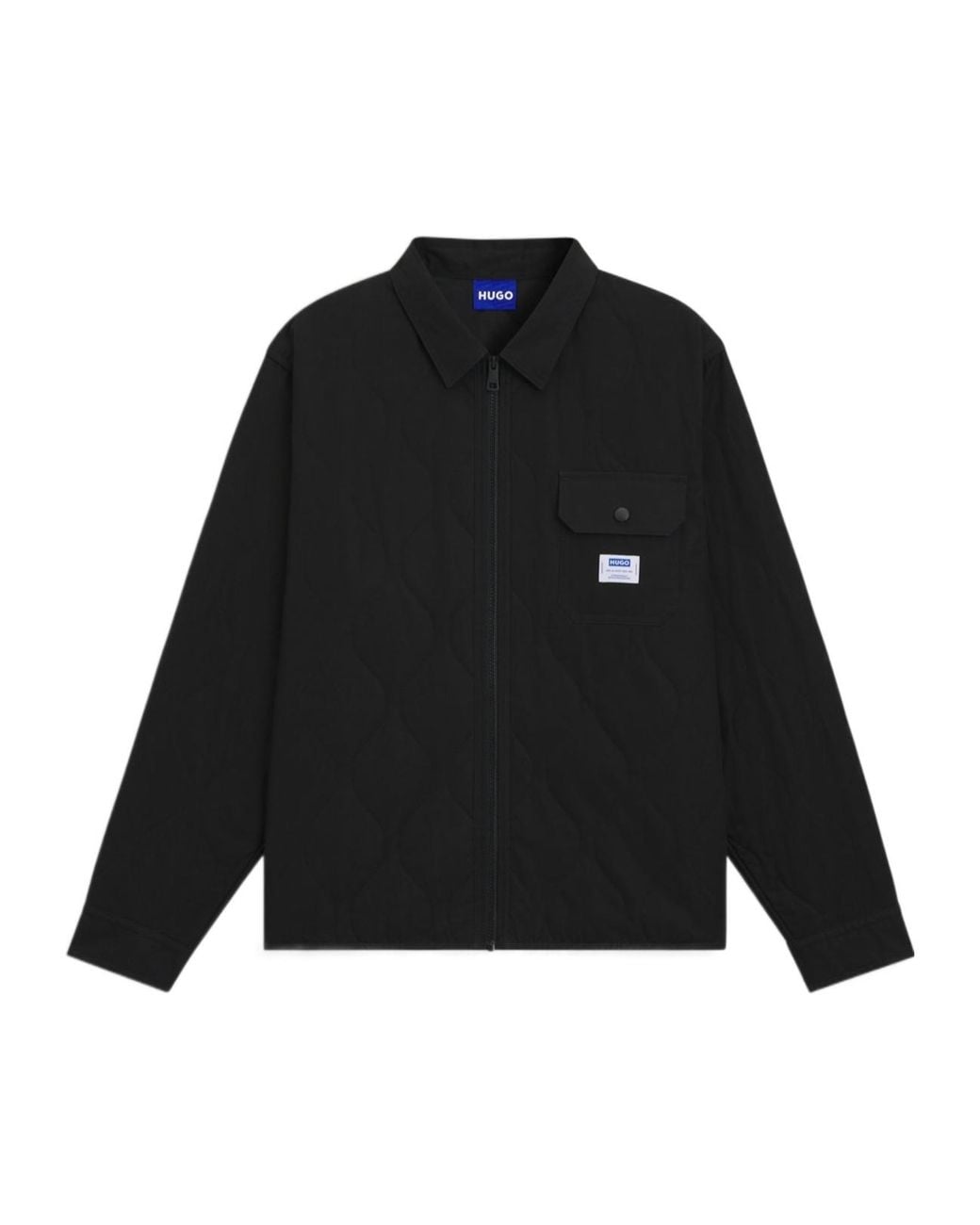 Boss Black Hugo Quilted Zip-Front Jacket for men