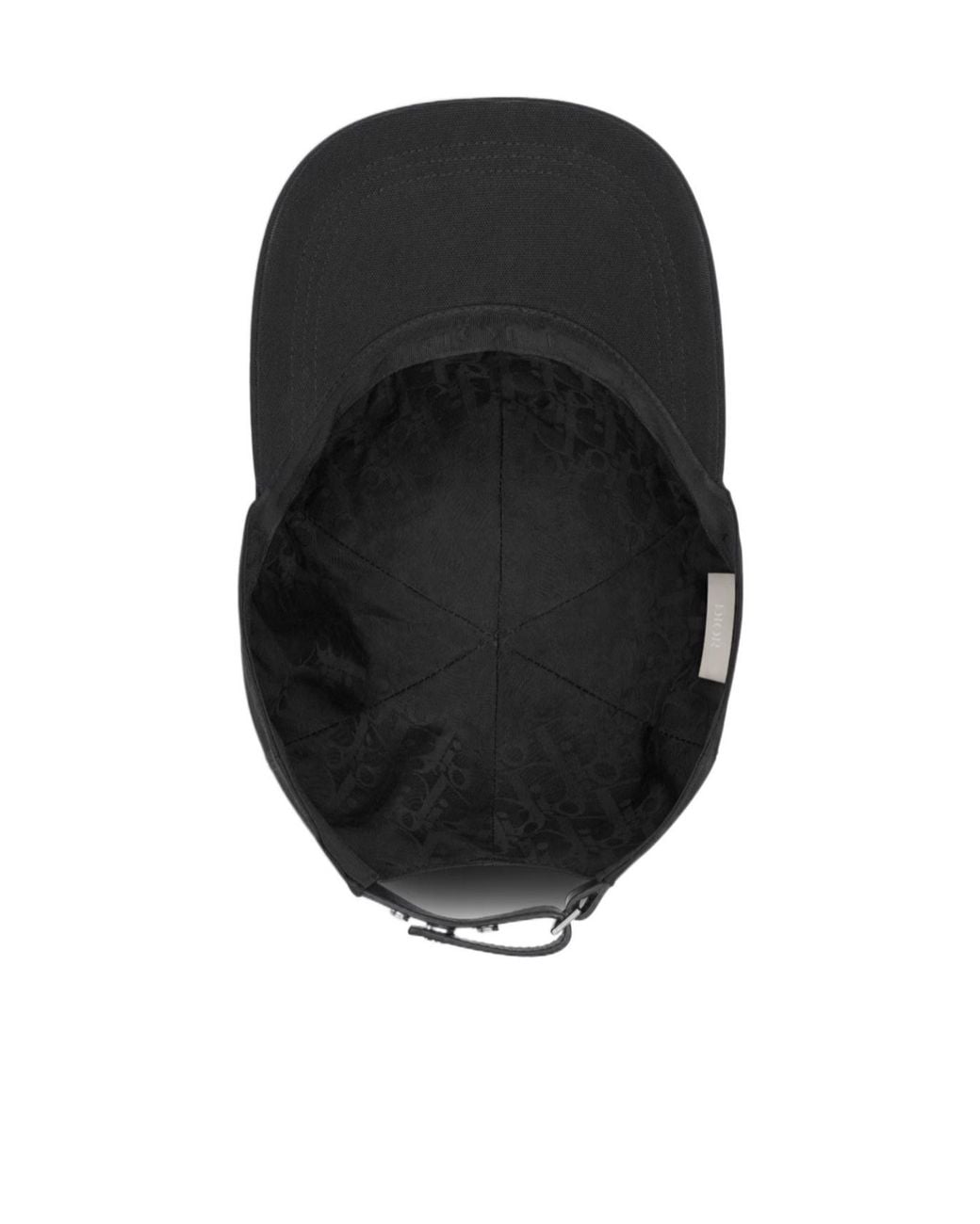 Dior Black Homme Logo Patch Baseball Cap for men
