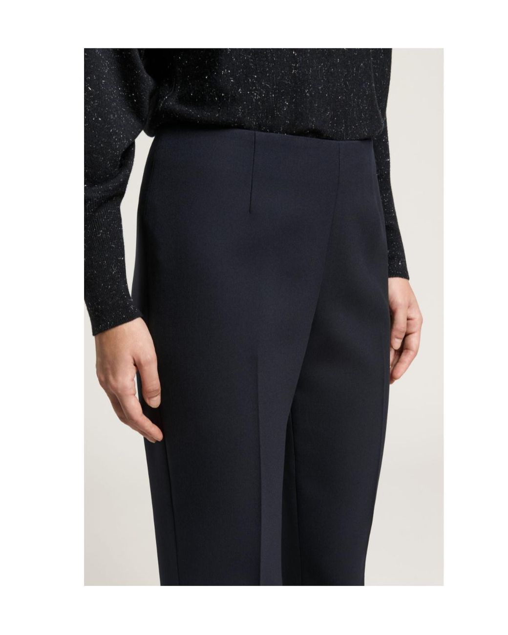 Peserico Black Bistrech Compact Trousers