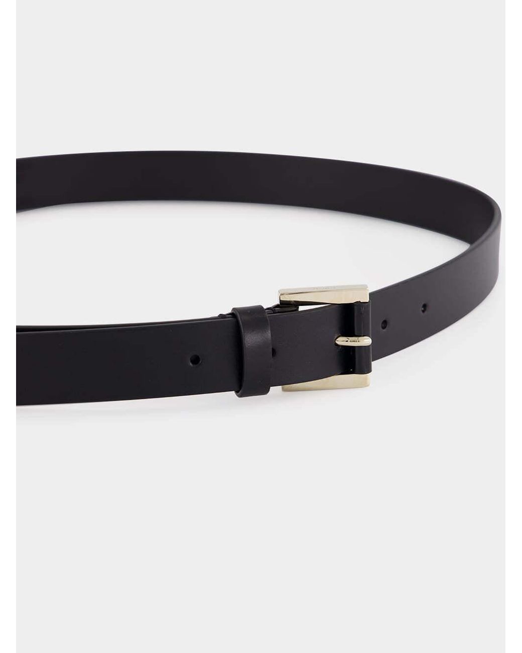 Tom Ford White Leather Buckle Belt