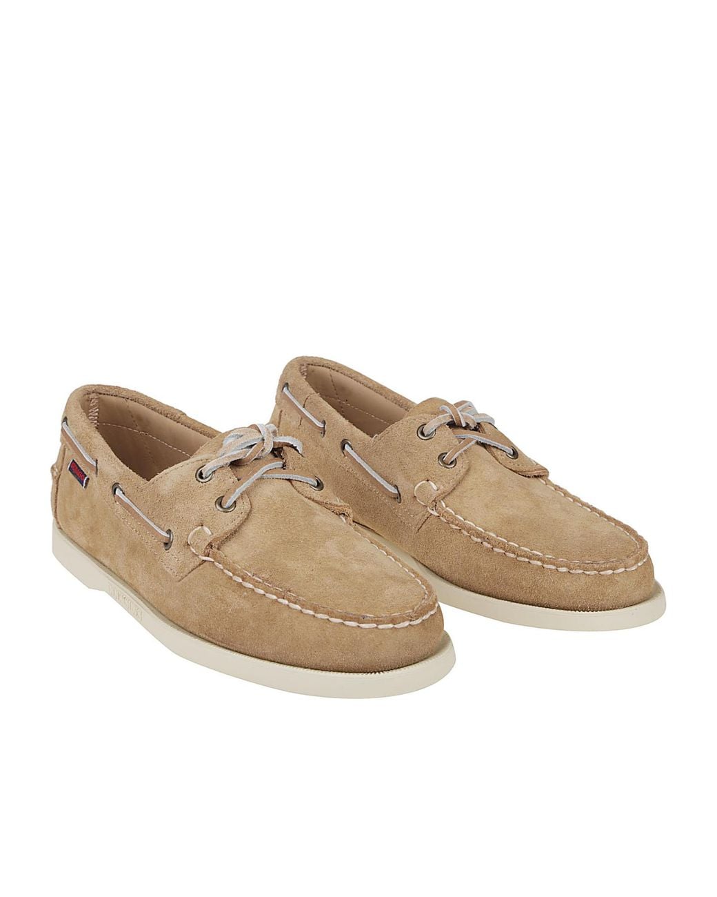 Sebago White Portland Flesh Out Lace-Up Shoes for men