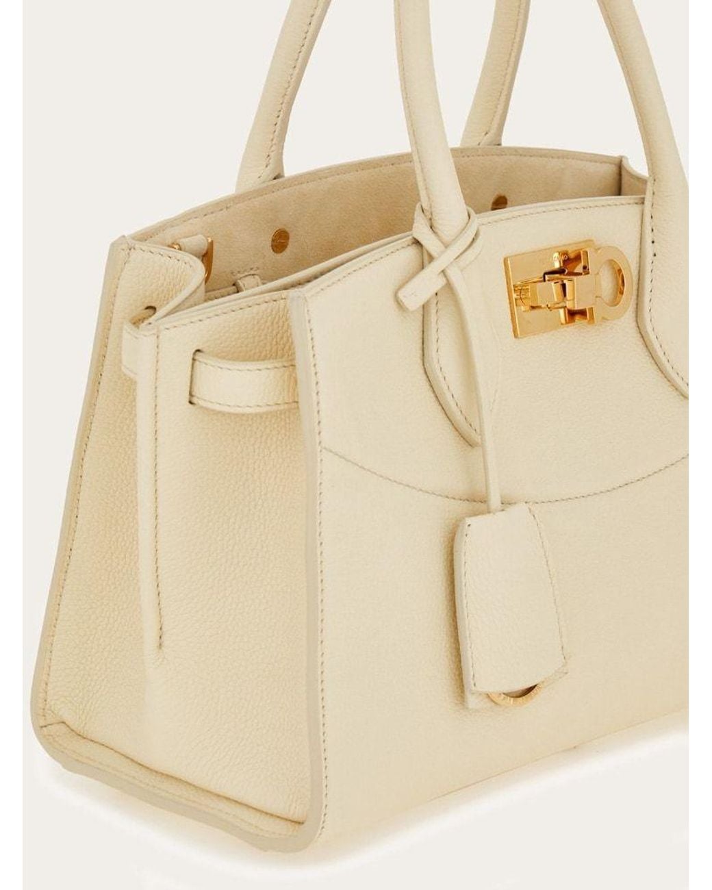 Ferragamo Natural Studio Soft Shoulder Bag