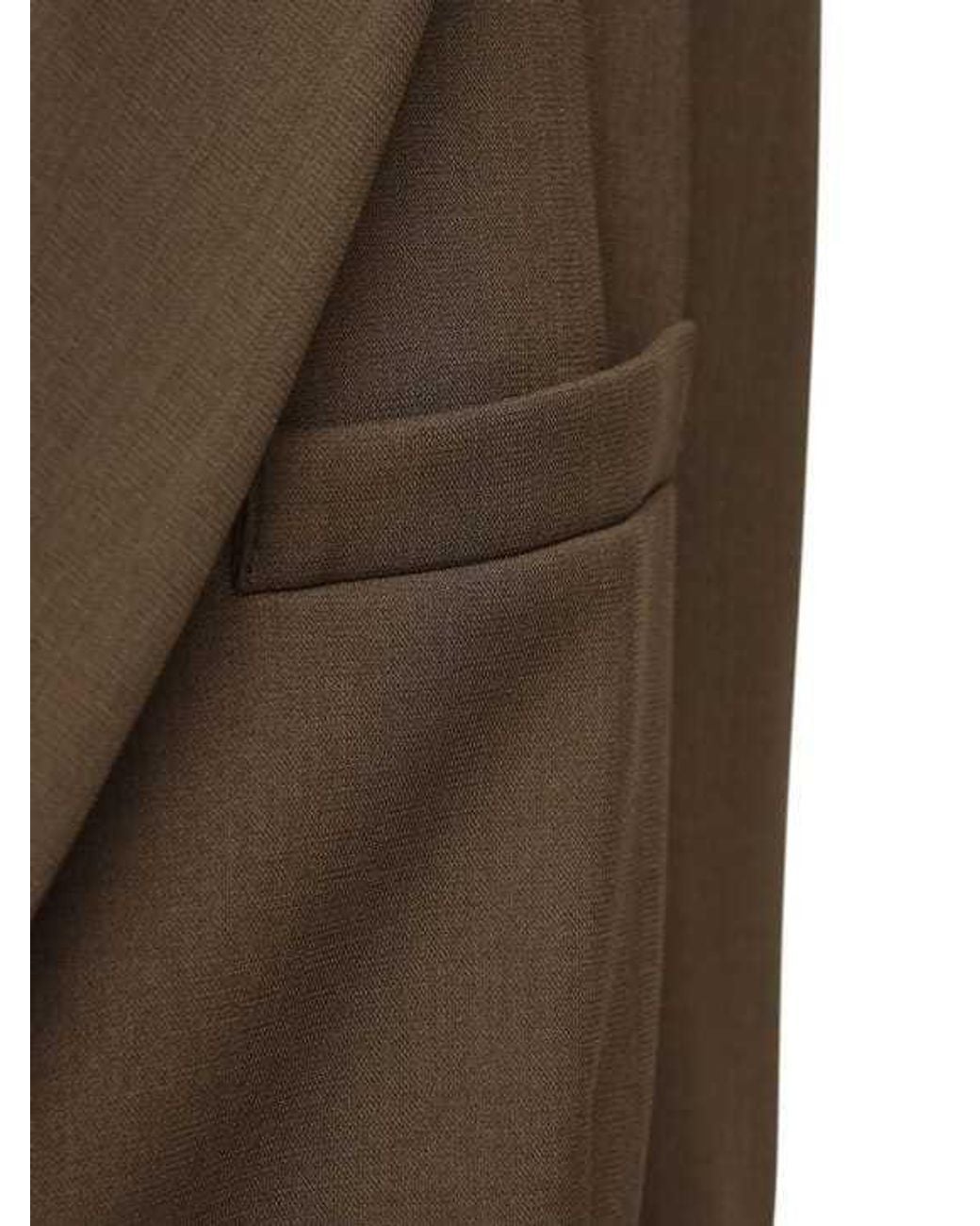 Frankie Shop Green Single-Breasted Blazer