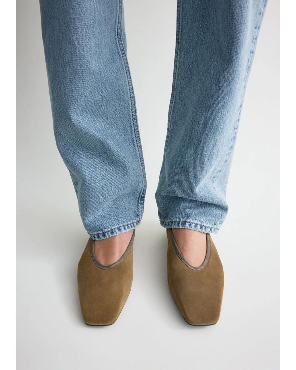 Totême Brown Totême Minimalist Ballerinas