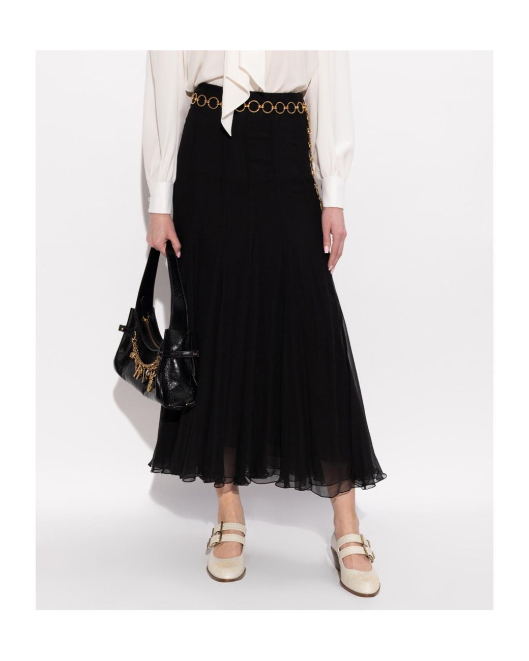 Chloé White Chloé Susan Buckled Pumps