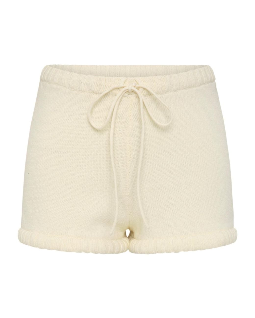 Posse Natural Teo Drawstring Knit Shorts