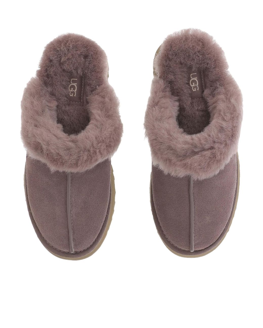 Ugg Brown Logo Embossed Slippers