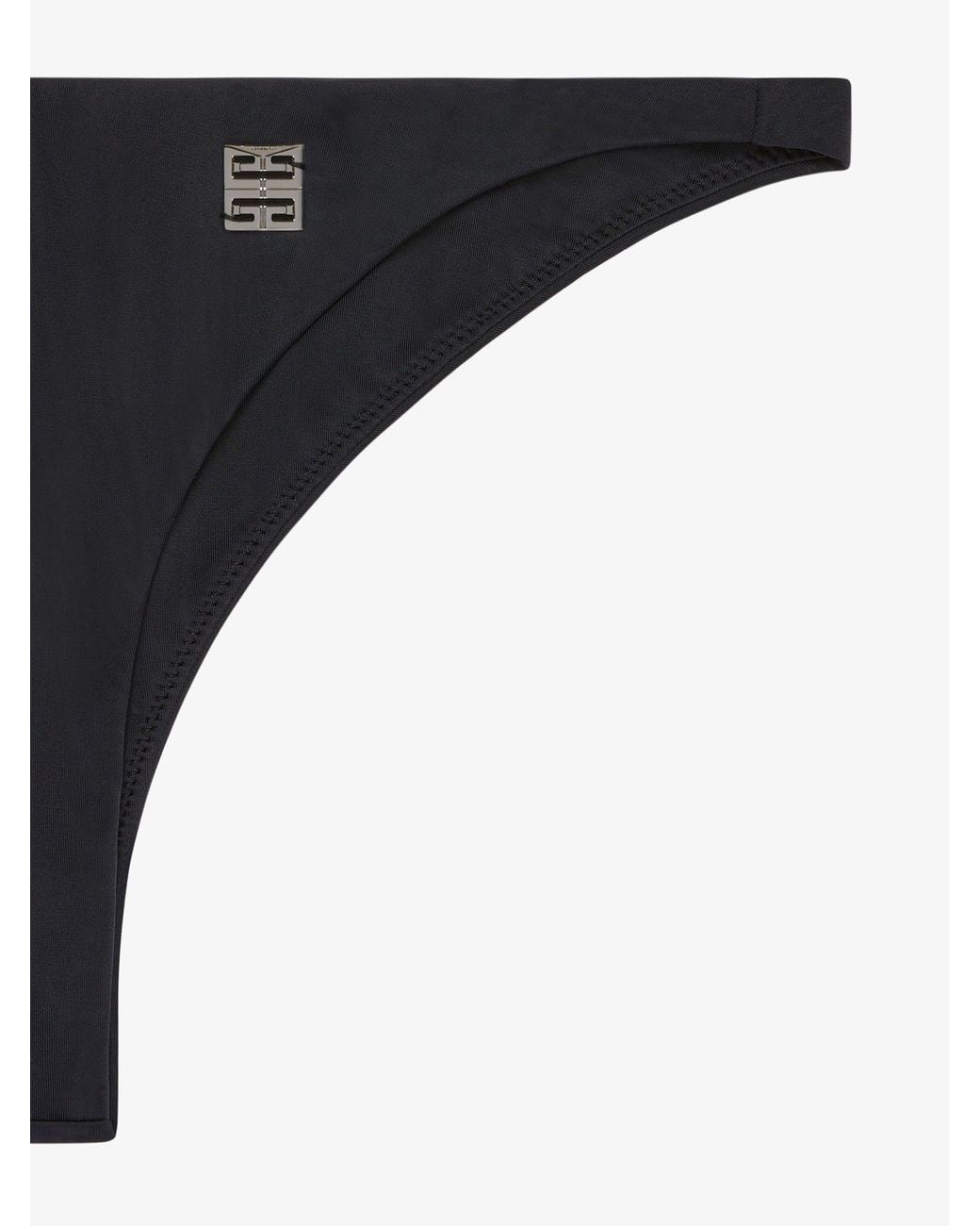 Givenchy Black Logo Plaque Swimsuit Bottom