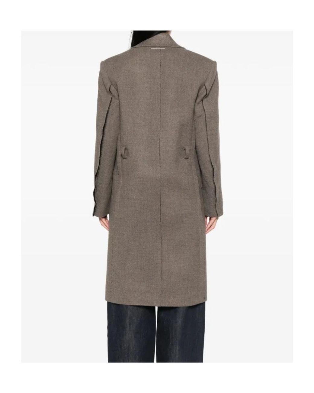 Seafarer Brown Double-Breasted Belted Coat