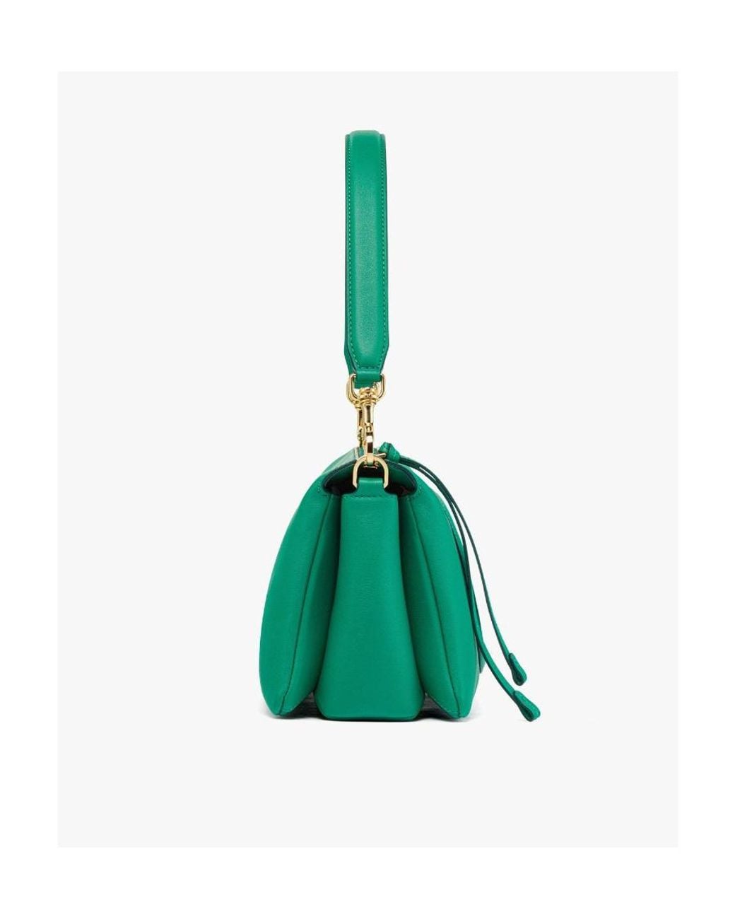 MCM Green Logo Shoulder Bag