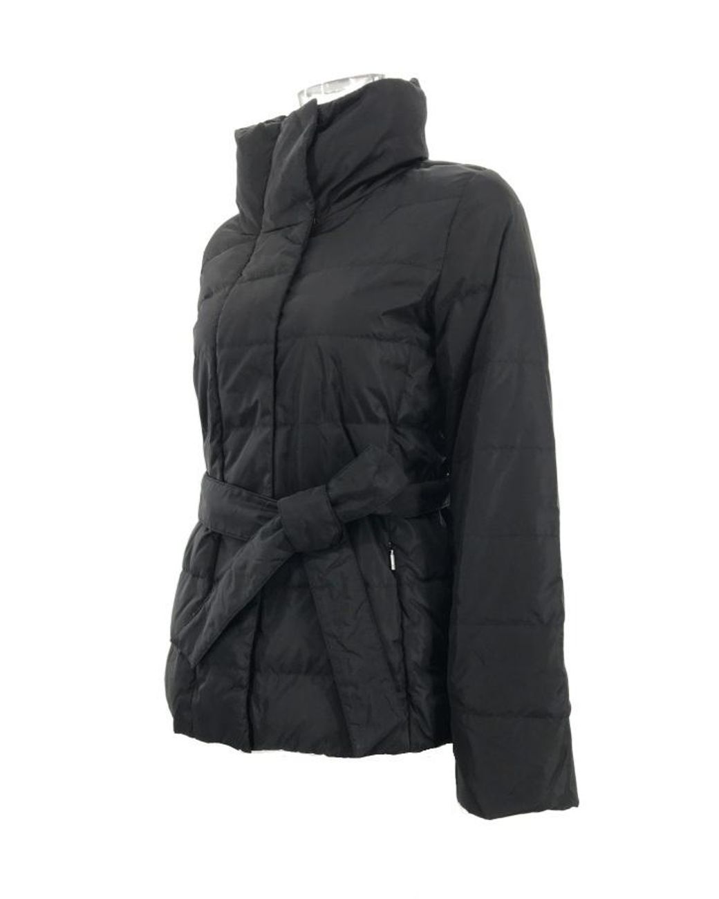 Weekend by Maxmara Black Long-Sleeved Lace Down Jacket