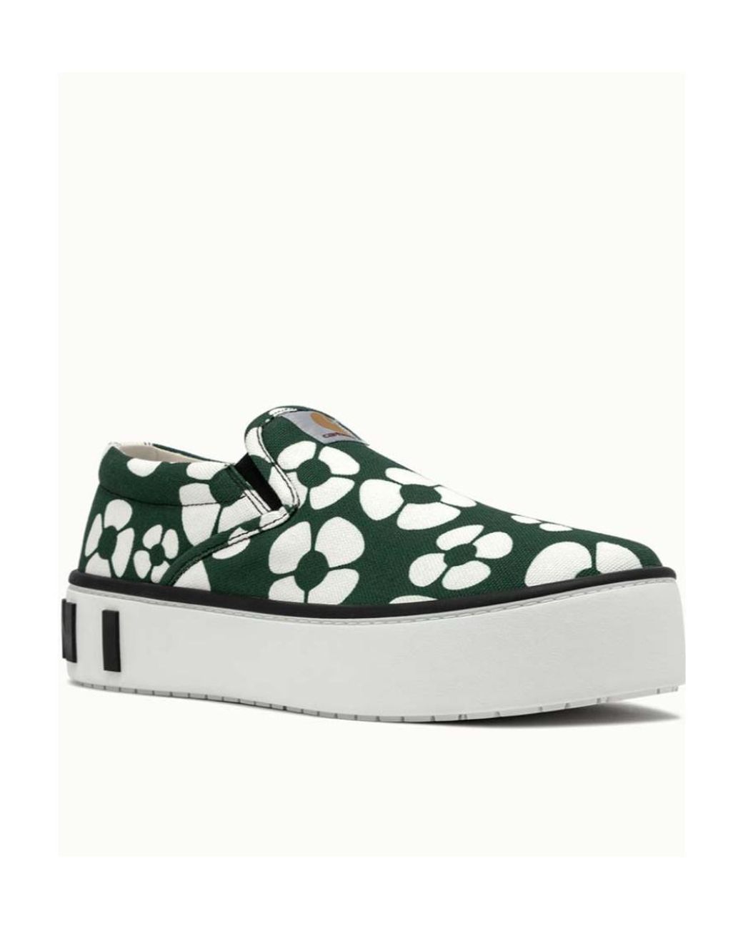 Marni Green X Charatt Floral Printed Sneakers for men