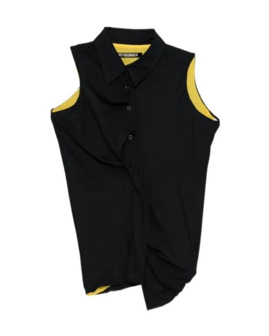 OTTOLINGER Black Twisted Reversible Shirt