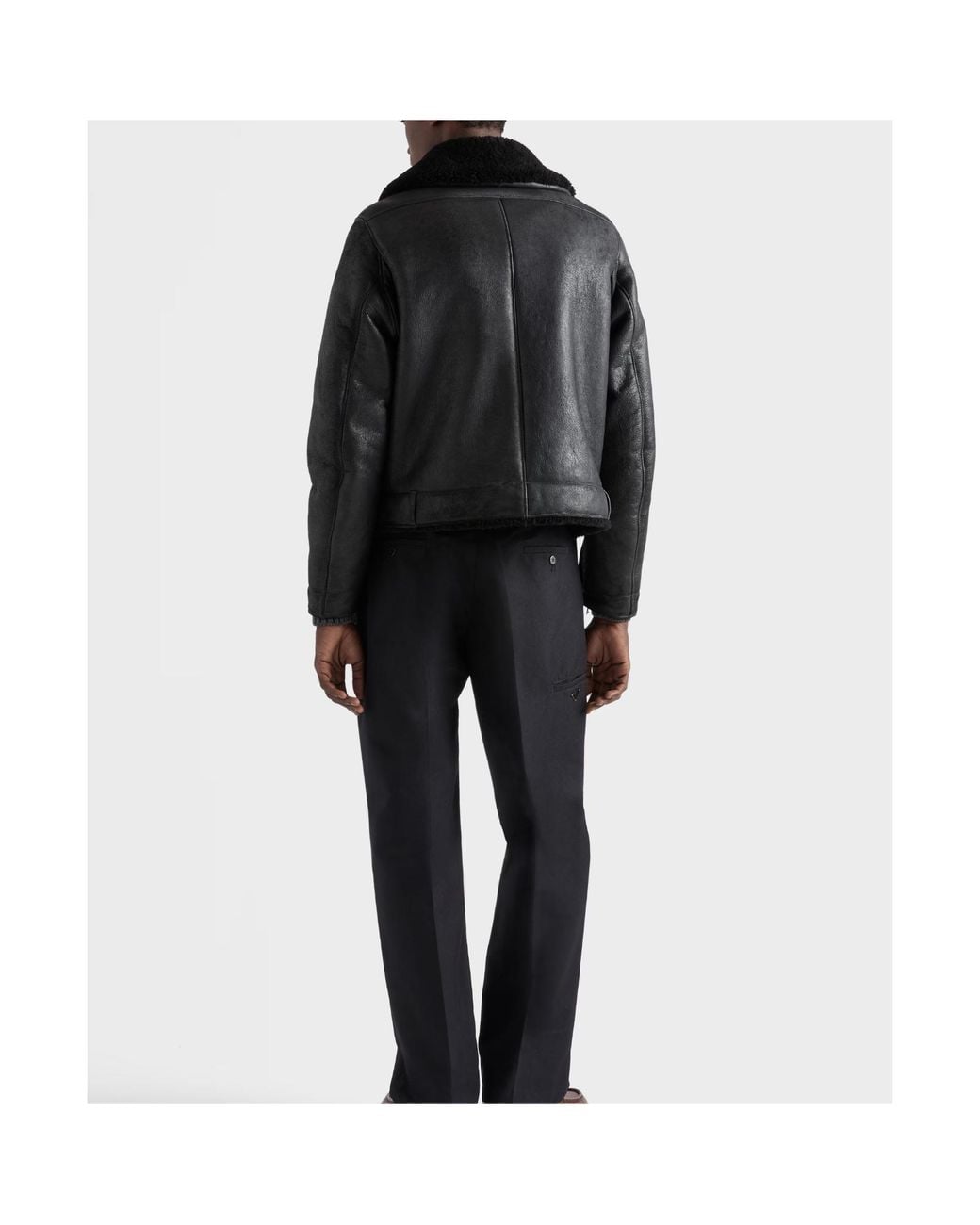 Prada Black Shearling Jacket for men