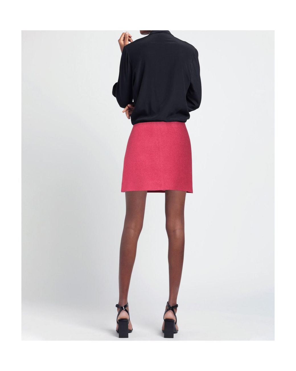 Ganni Pink Brand Logo Skirt