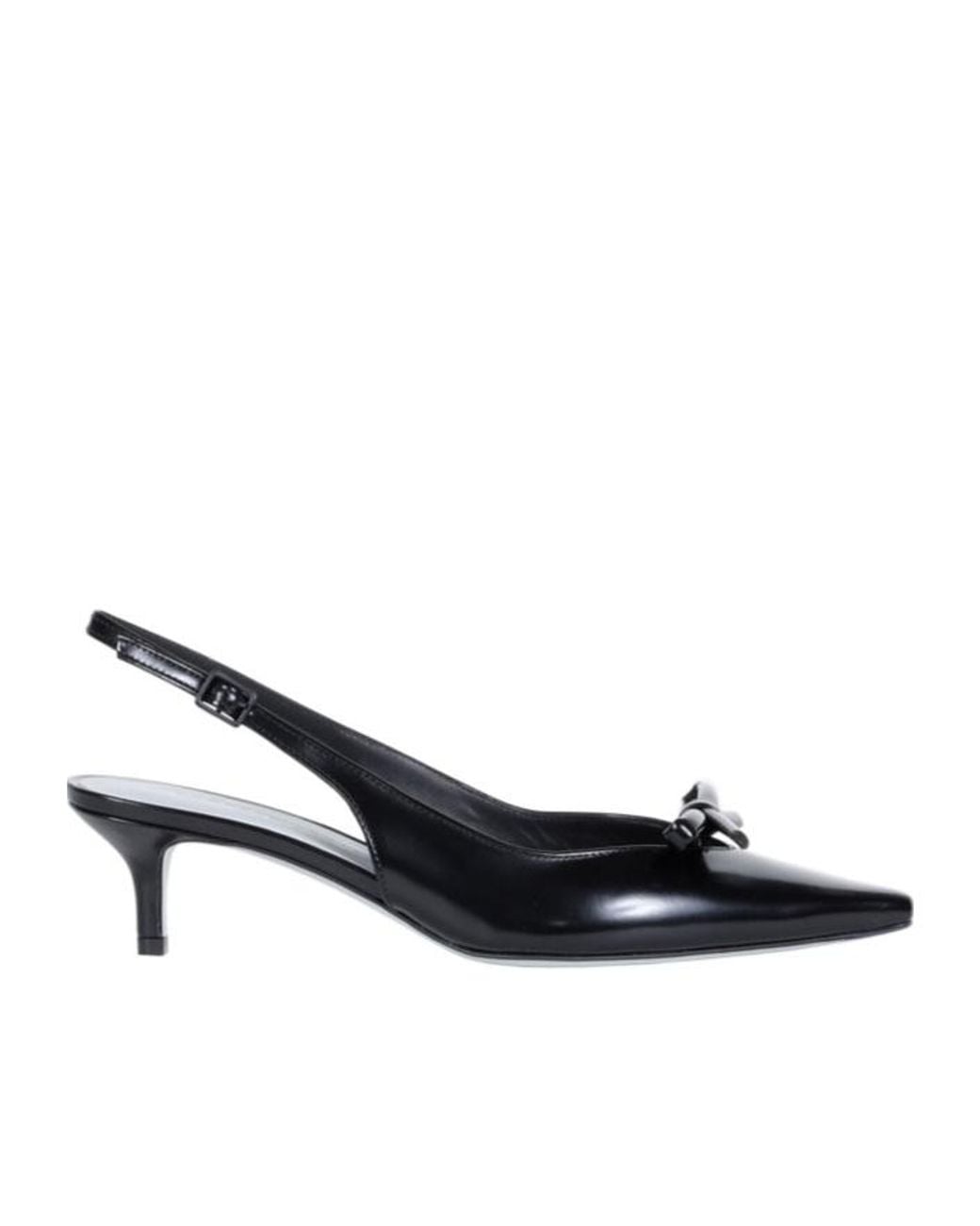 Roberto Festa Black Slingback Pointed Toe Pumps
