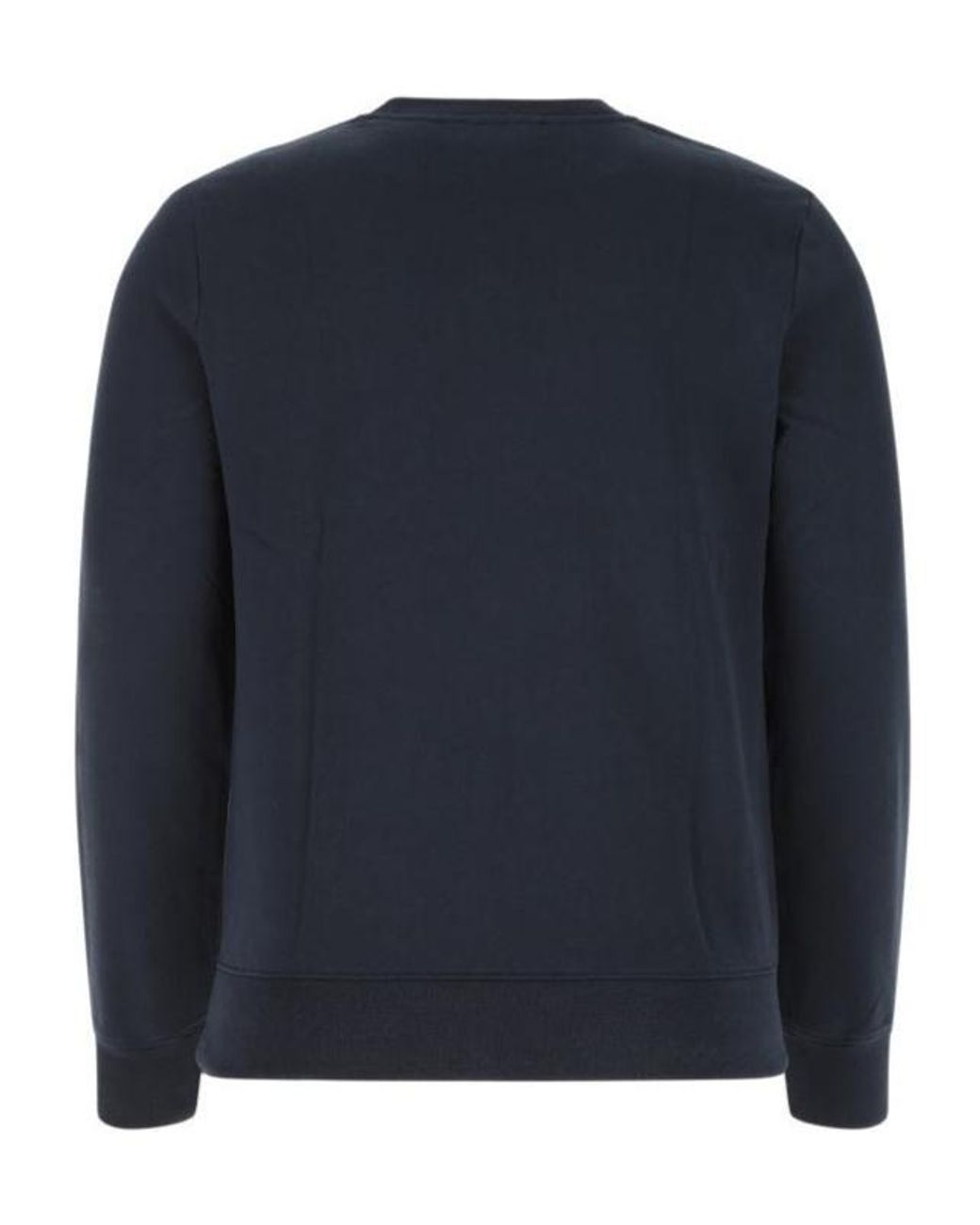 A.P.C. Blue Logo Embroidered Crewneck Sweatshirt for men