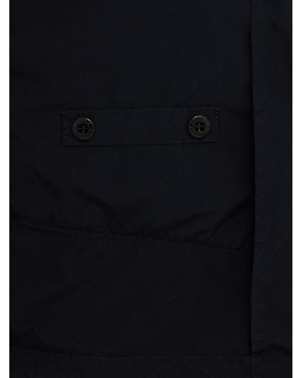 Stone Island Blue Light Compact Touch Parka Jacket for men