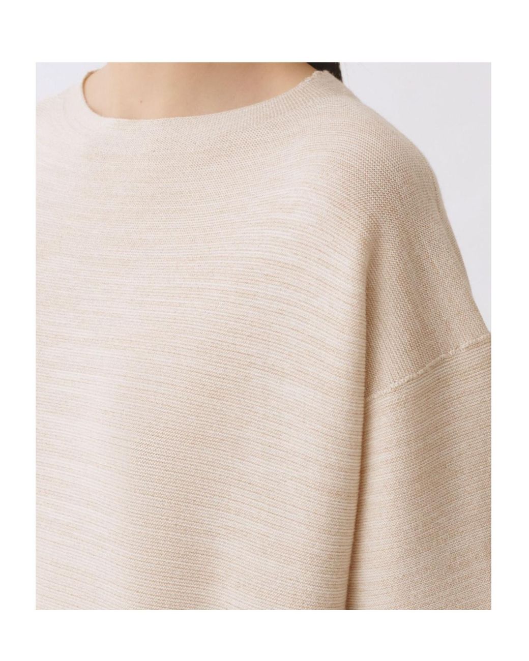 Fabiana Filippi Natural Lurex Knit Dress