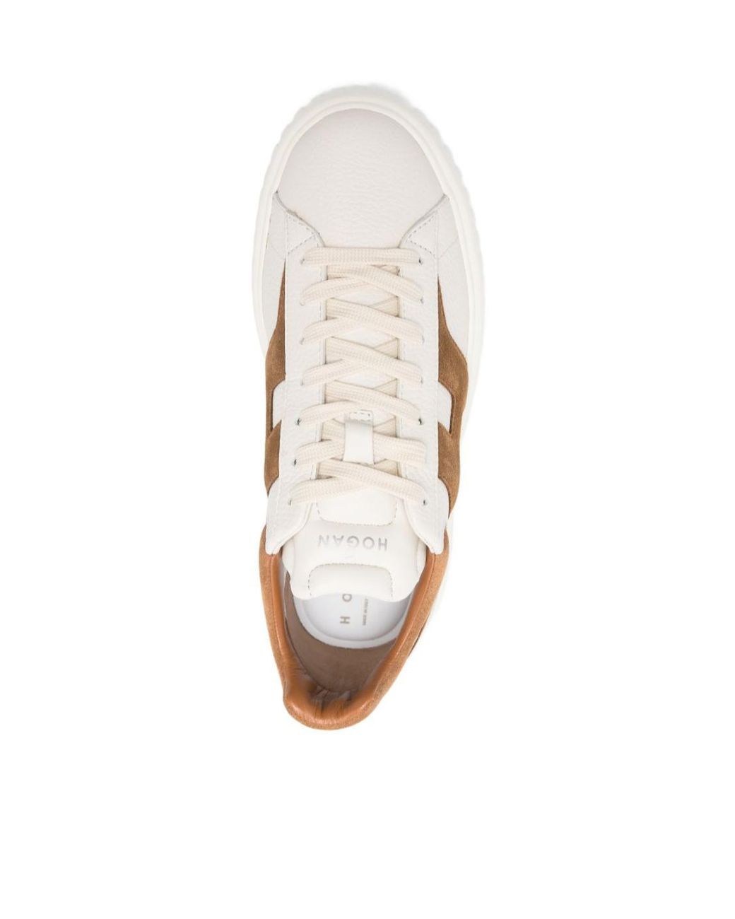 Hogan White H-Striped Sneakers for men