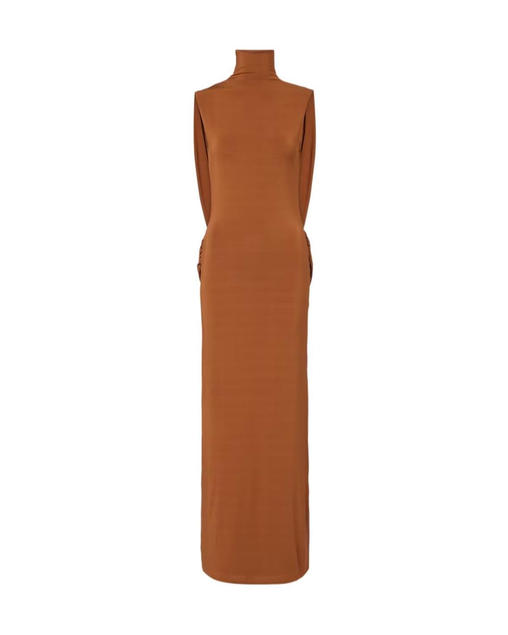 Nina Ricci Brown Jersey Maxi Dress