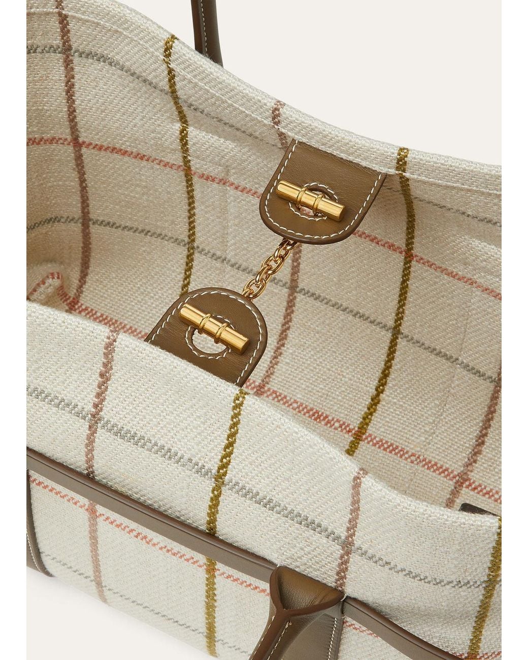 Loro Piana White Ghiera Small Handbag