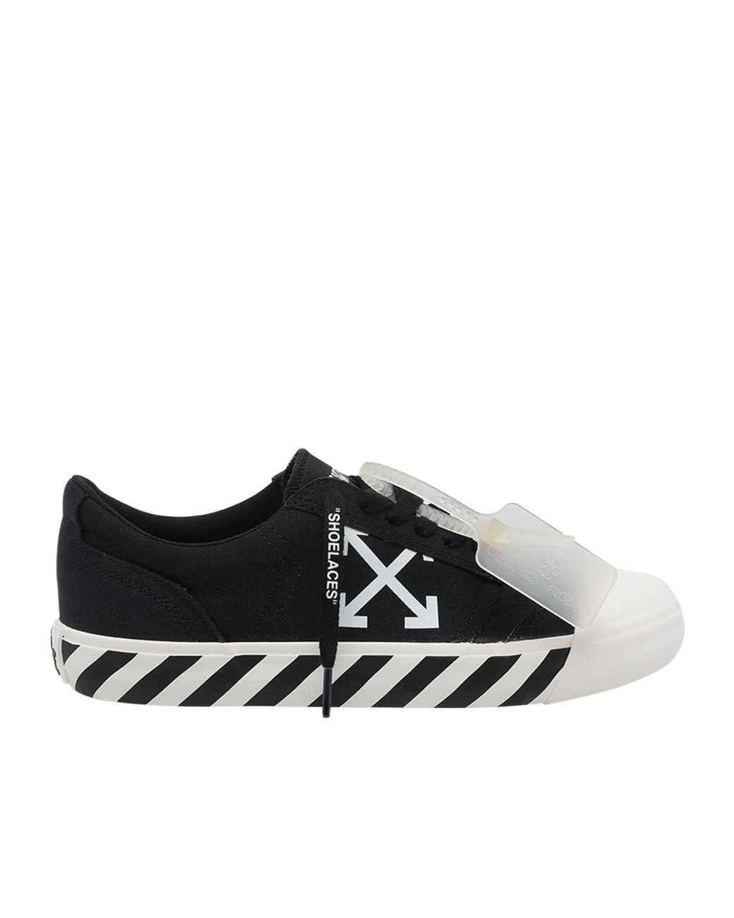 Off-White c/o Virgil Abloh Black Vulcanized Low-Top Sneakers for men