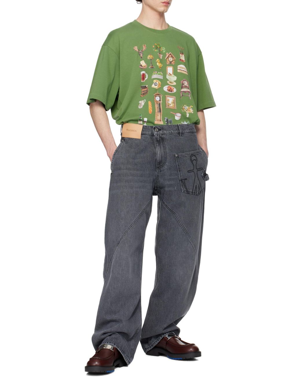 J.W. Anderson Gray Jw Anderson Twisted Workwear Jeans for men