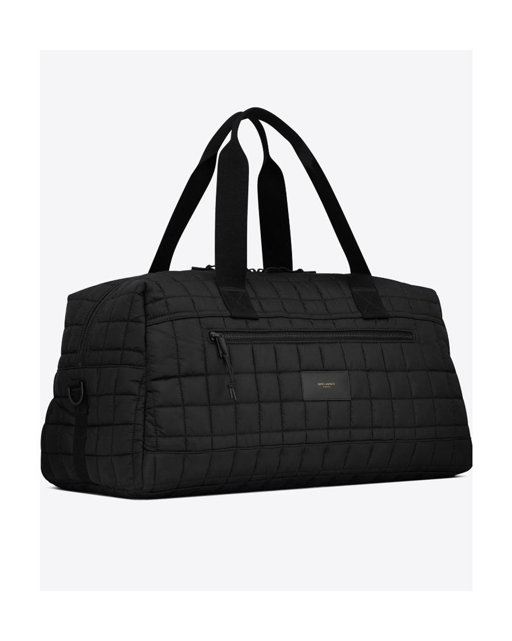 Saint Laurent Black Nuxx Quilted Duffle Bag for men