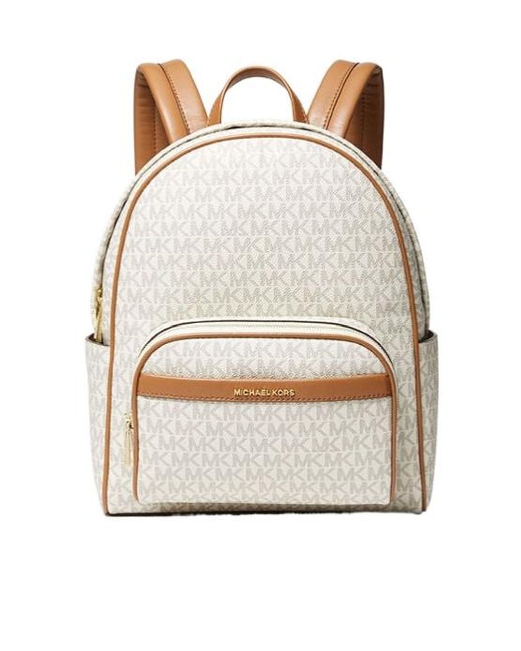 MICHAEL Michael Kors Natural Bex Medium Signature Logo Backpack