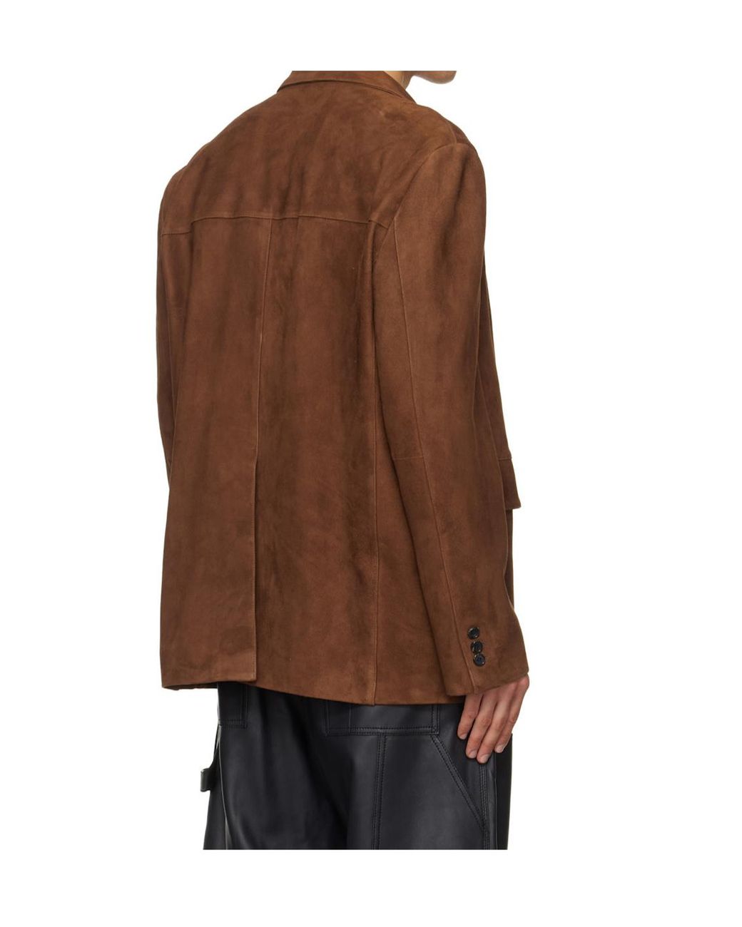 TONYWACK Brown Tailored Buttoned Blazer for men