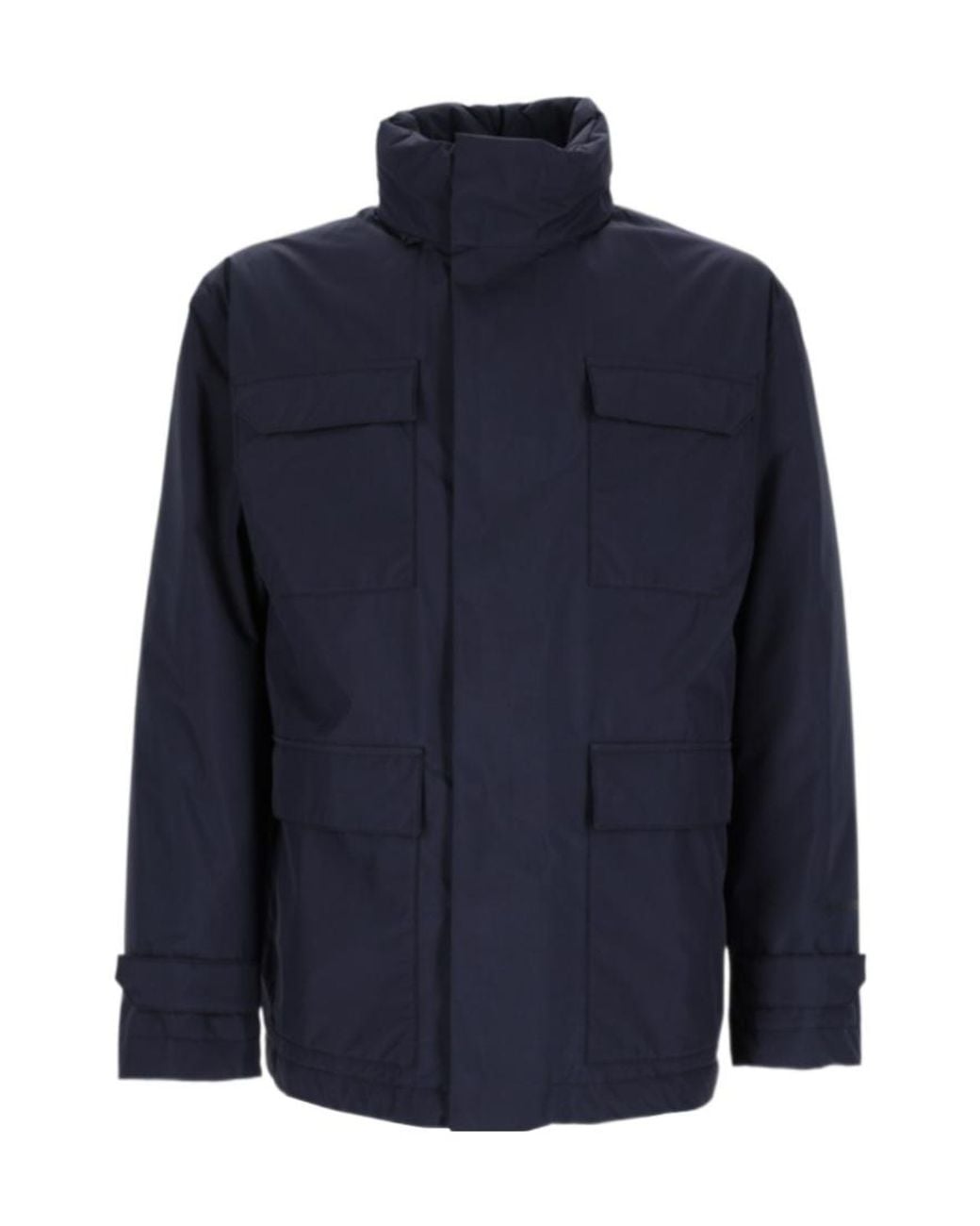 Herno Blue Four-Pocket Jacket for men