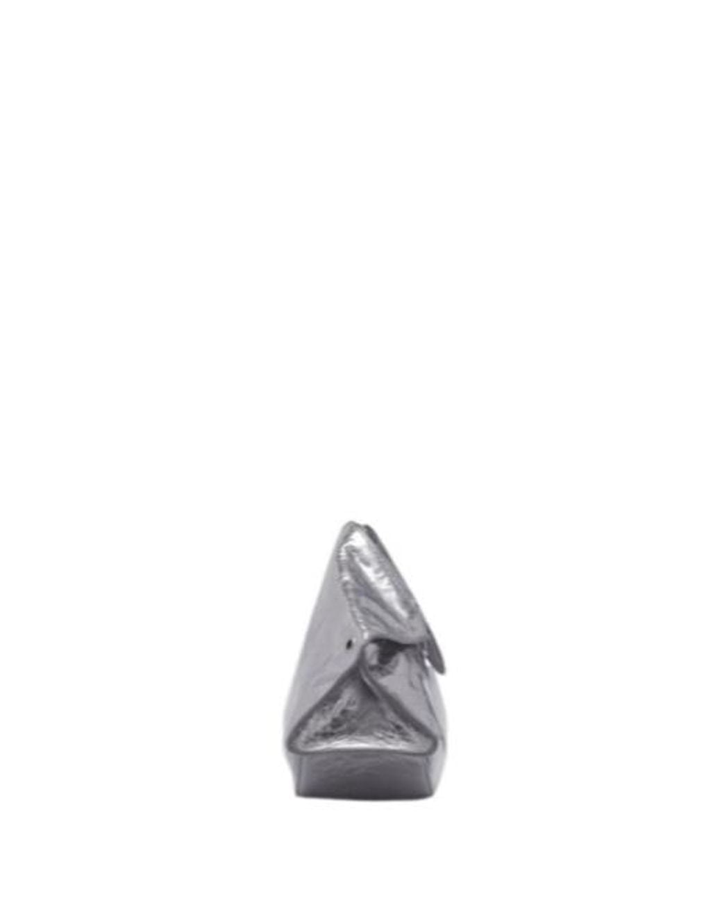 McQueen Gray Manta Textured Shoulder Bag