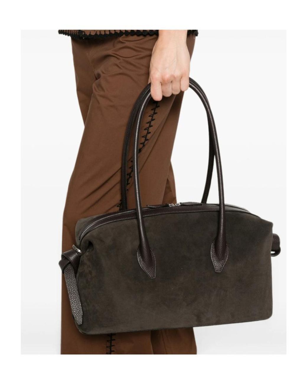 Yuzefi Black Double-Handled Handbag