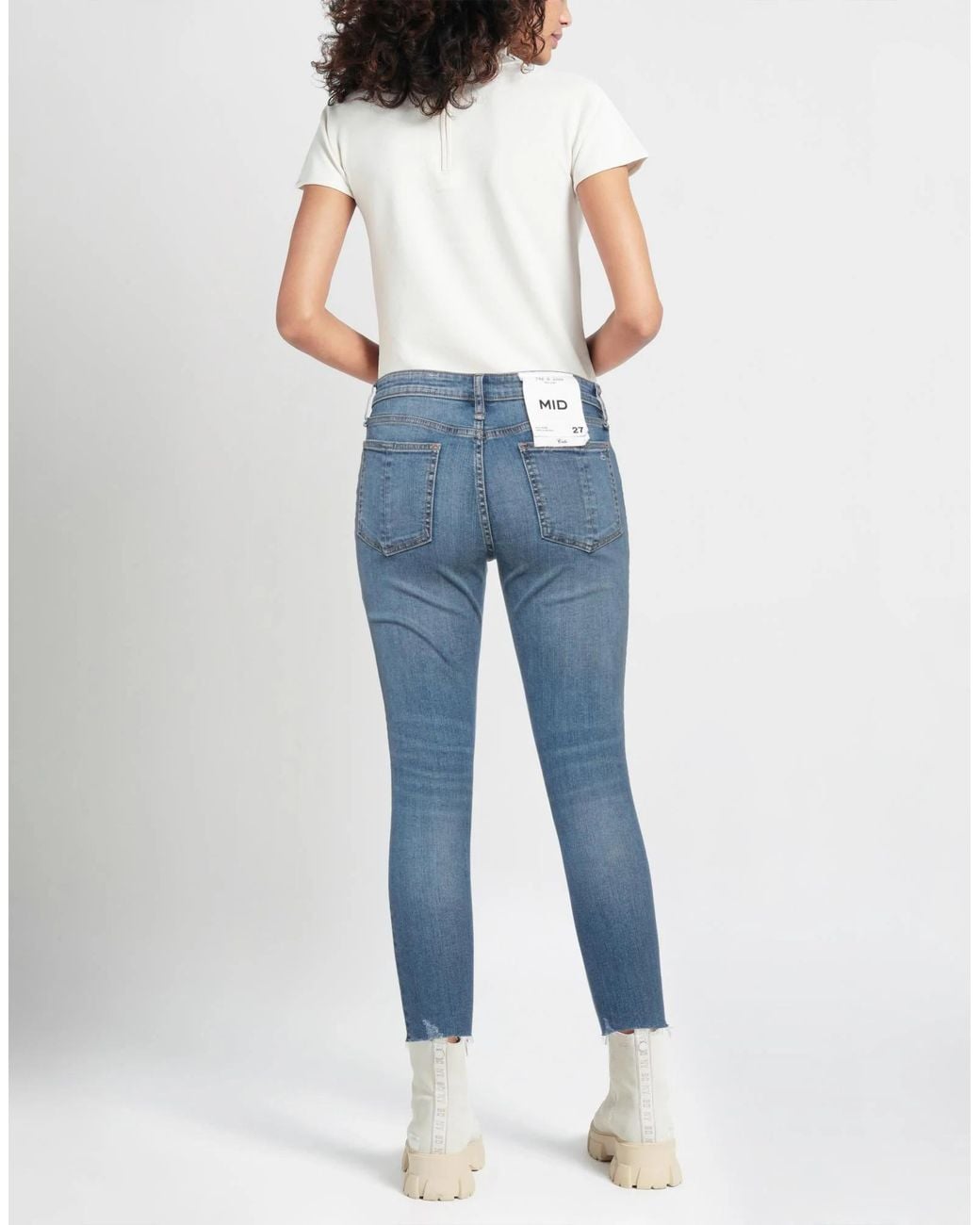 Rag & Bone Blue Denim Trousers