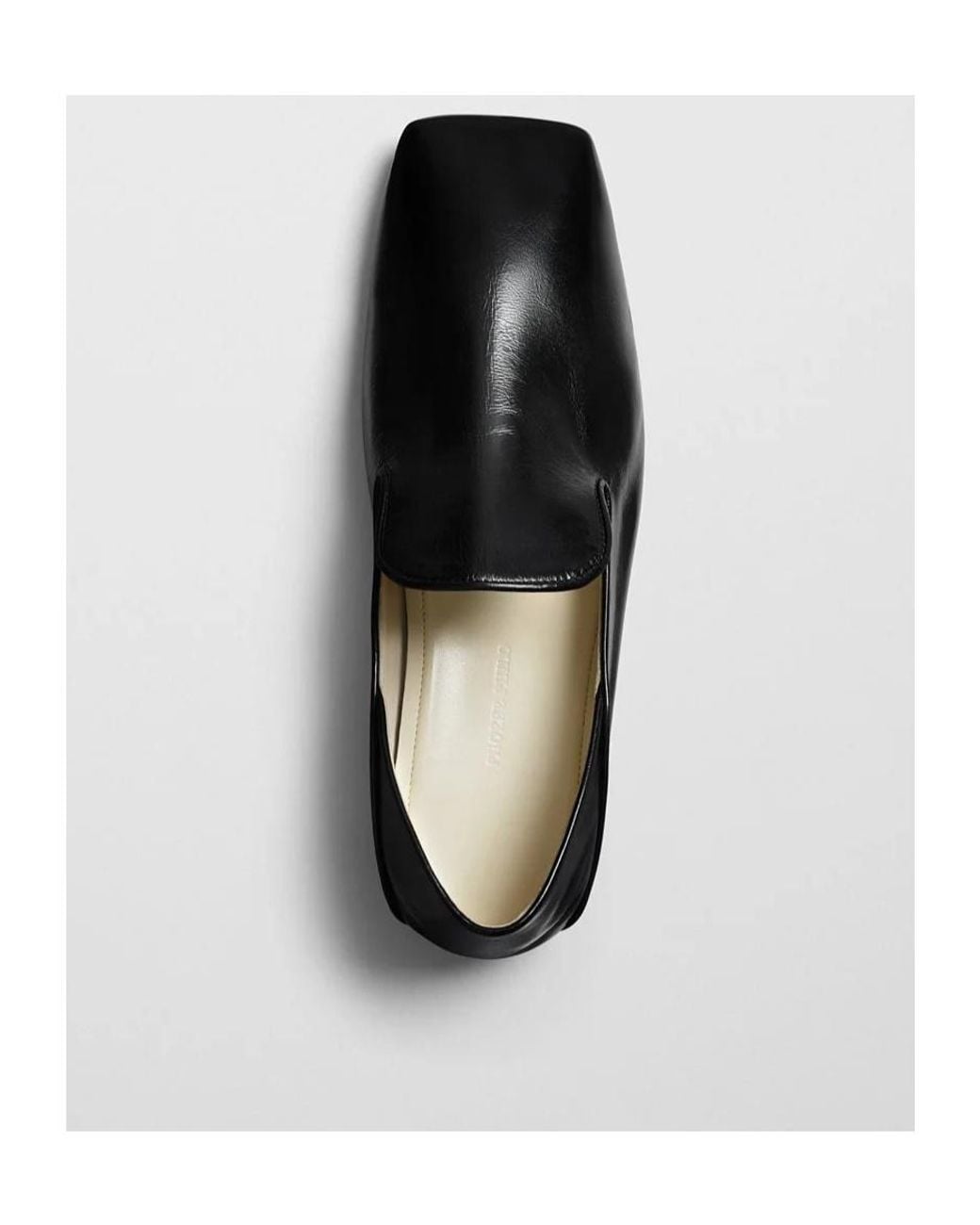 Phoebe Philo Black Square-Toe Loafers