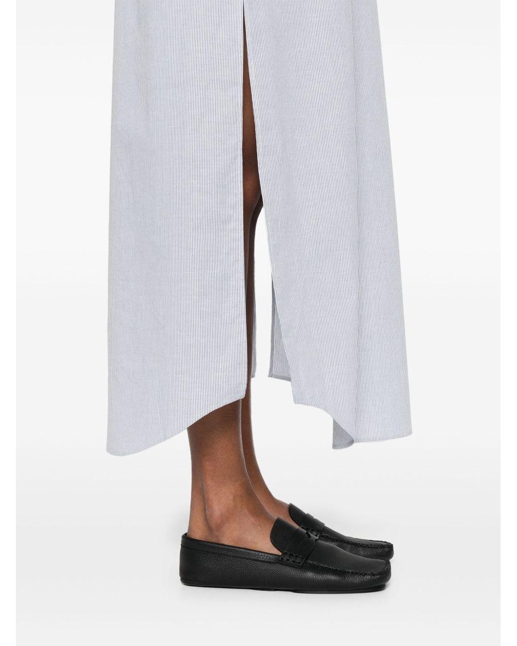 Céline White Long Shirt Dress