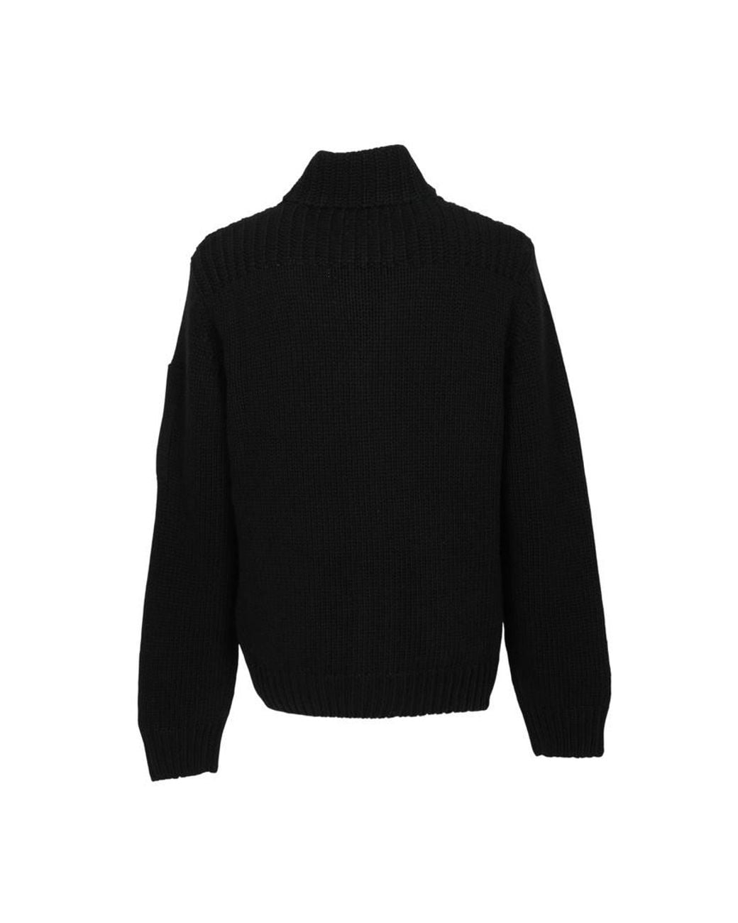 C P Company Black Long-Sleeve Cardigan for men