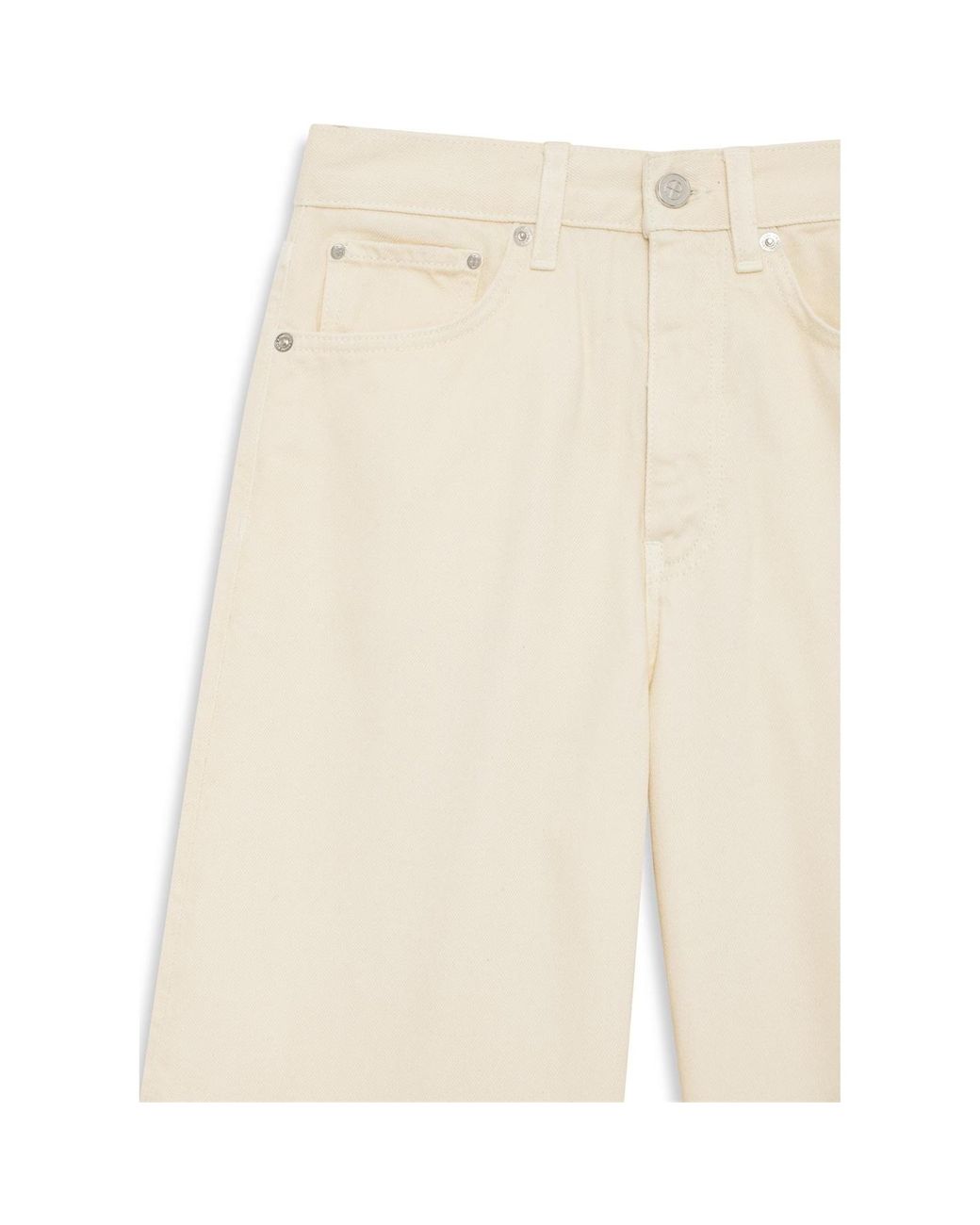Anine Bing White Wide Leg Jeans