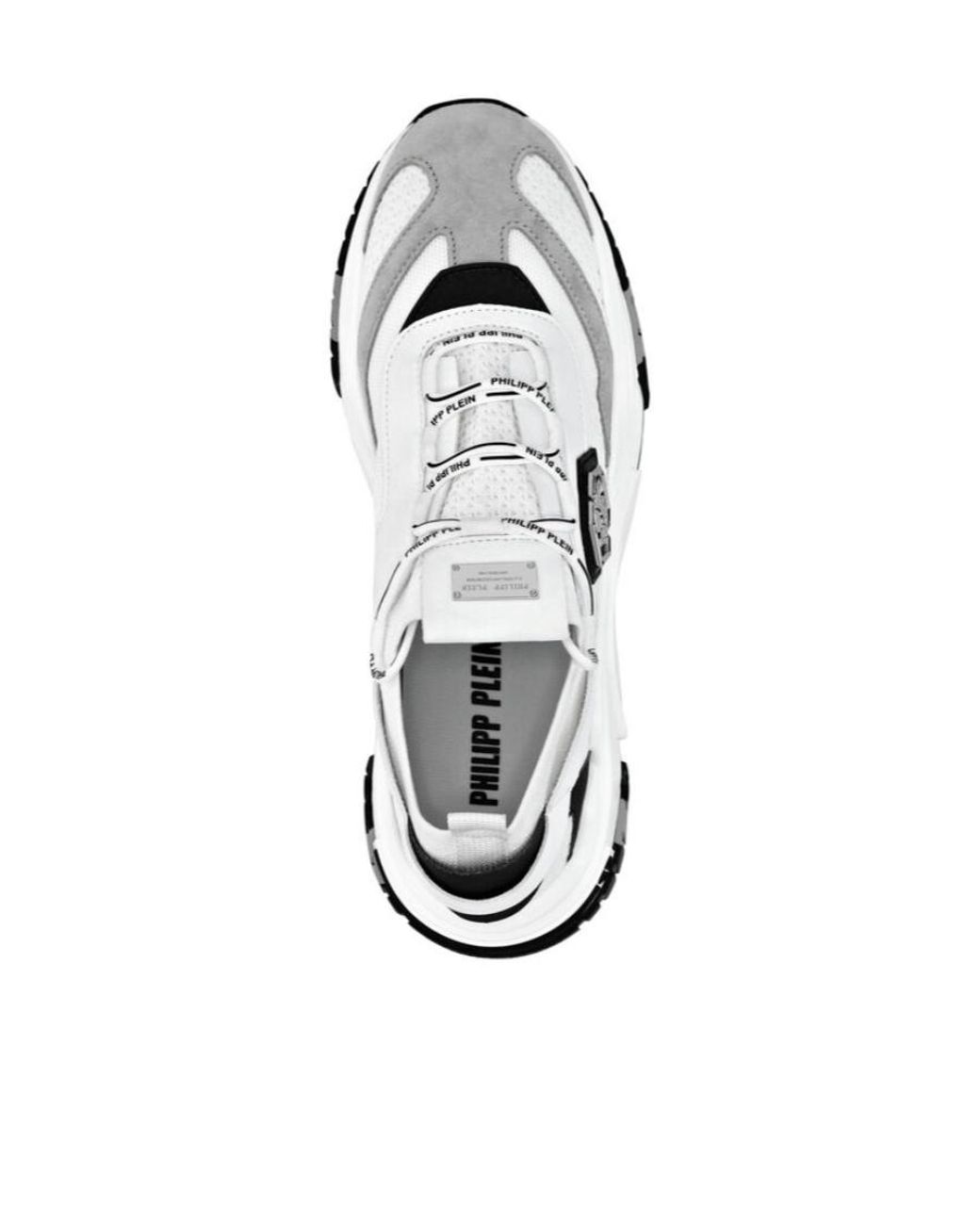 Philipp Plein White Predator Lace-Up Sneakers for men