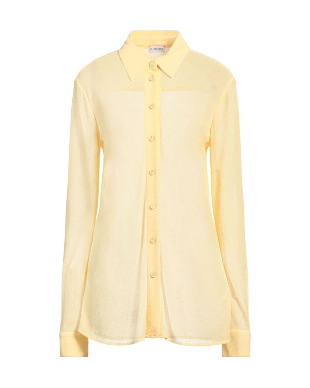 Burberry Yellow Long Sleeve Shirt