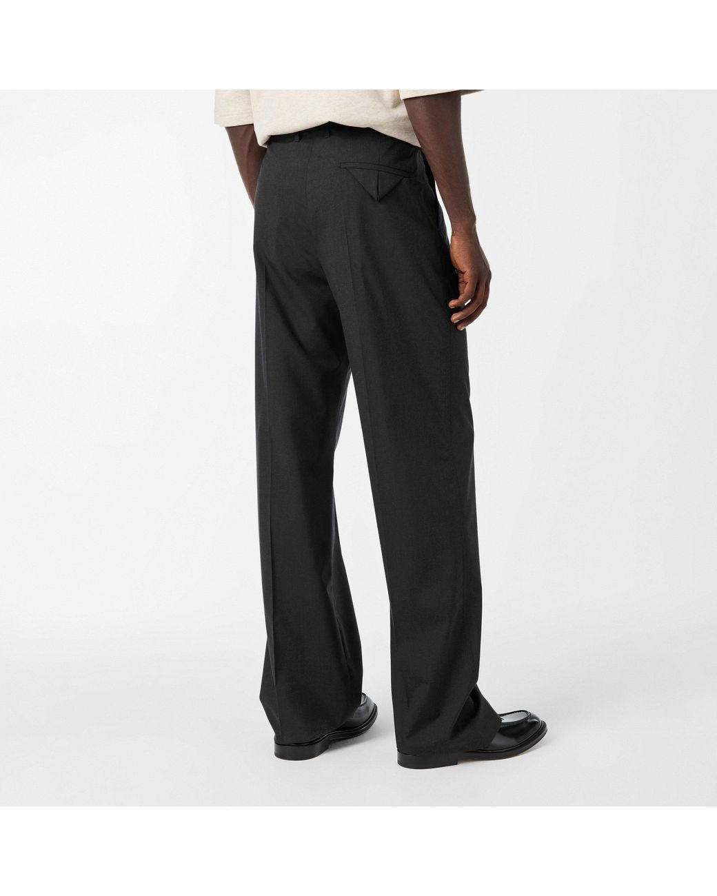 Bottega Veneta Black Wool Trousers for men