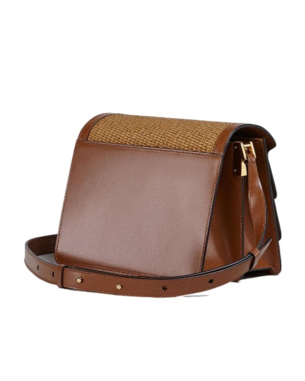 Marni Brown Trunk Soft Medium Bag