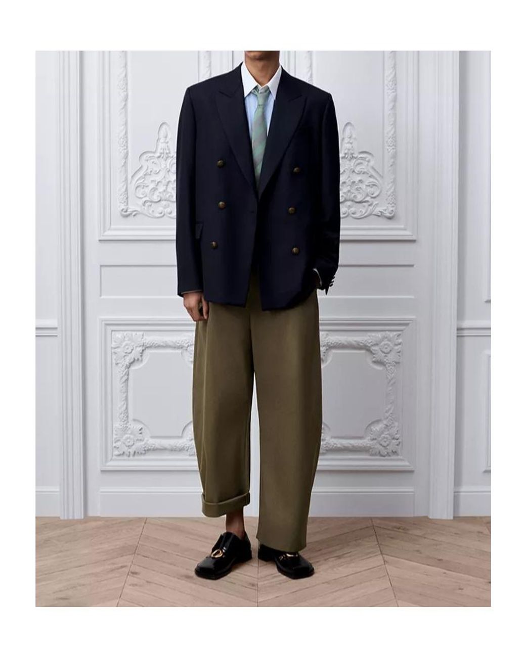 Dior Blue Double-Breasted Jacket for men