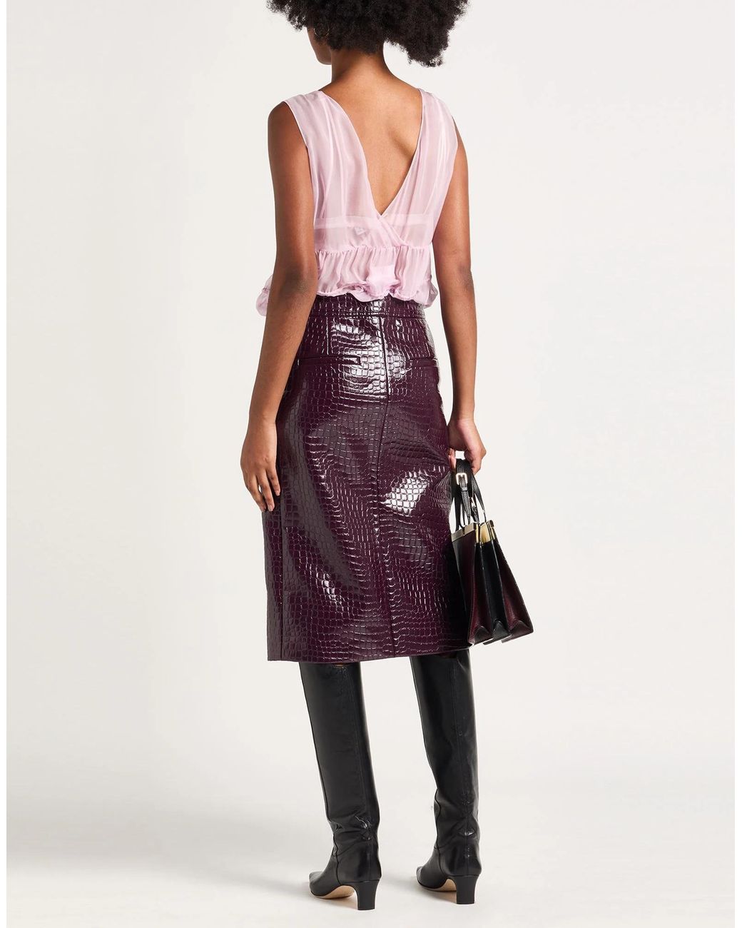 Maison Margiela Pink Minimalist Sleeveless Chiffon Dress