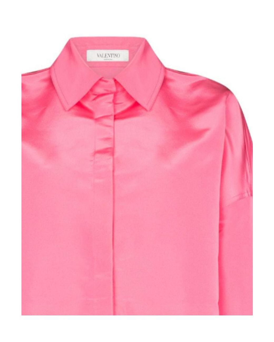 Valentino Pink Faille Pea Coat